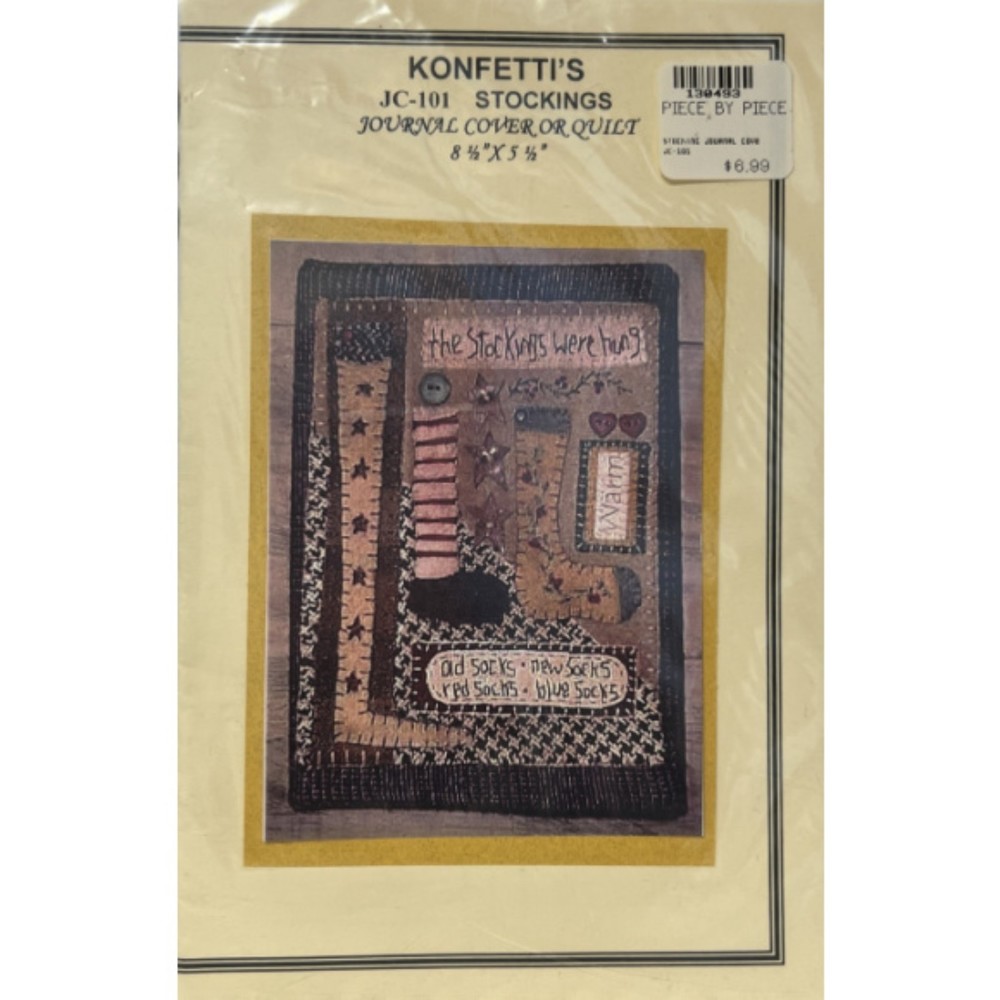 Konfetti's - Journal Cover or Quilt - Size 8-1/2 x 5-1/2